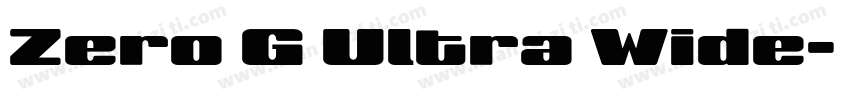 Zero G Ultra Wide字体转换